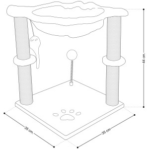 Tiragraffi per gatti 45 cm.