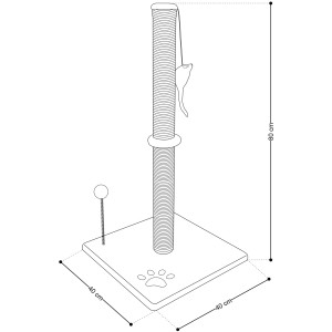 Tiragraffi per gatti 81,5 cm.