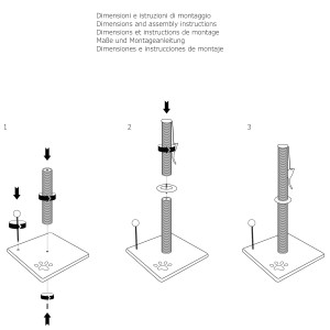 Tiragraffi per gatti 81,5 cm.