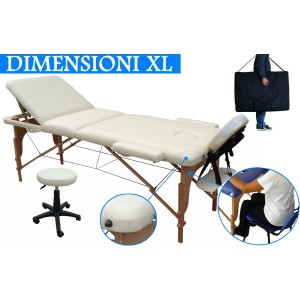 Liege-massage 3-zonen + Hocker