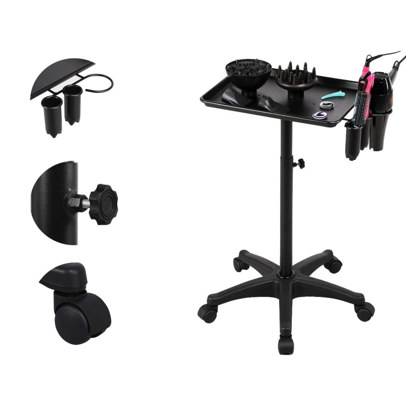 Carrello professionale in alluminio con 5 rotelle