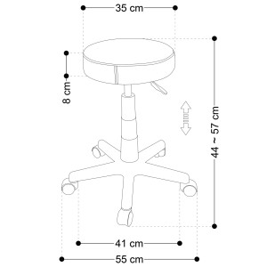 Sgabello pedicure manicure