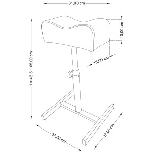 Poggiagambe, Poggiapiede per pedicure