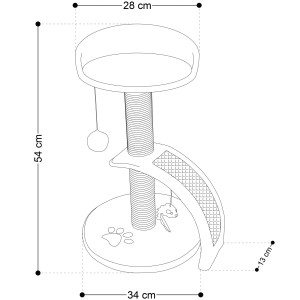 Tiragraffi per gatti 54 cm.