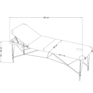 Lettino massaggio Basic 3 Zone Leggero